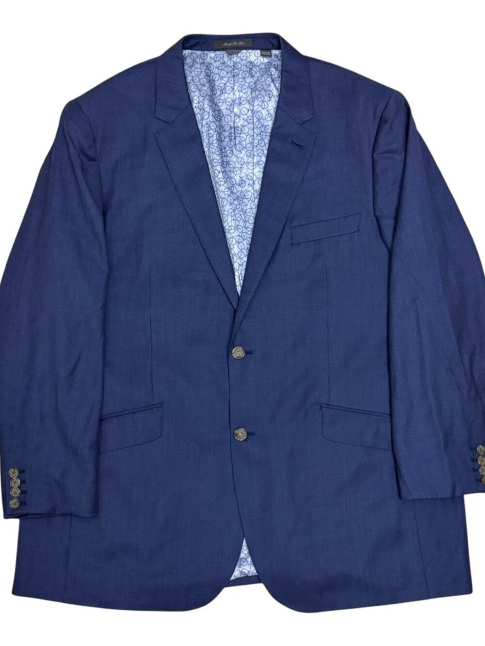 INDOCHINO WOOL Blazer Sport Coat Bicycle Luxury Business Formal Jacket Mens 48R